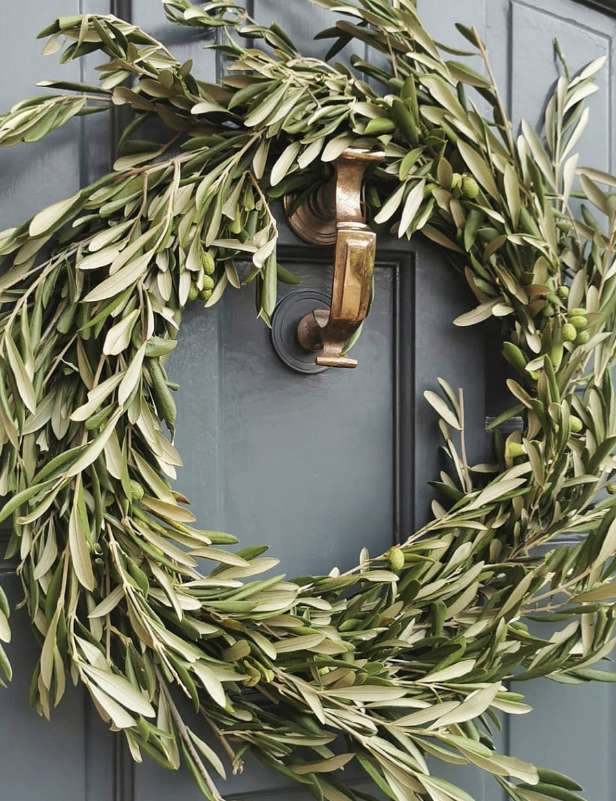 Olive Christmas Wreath