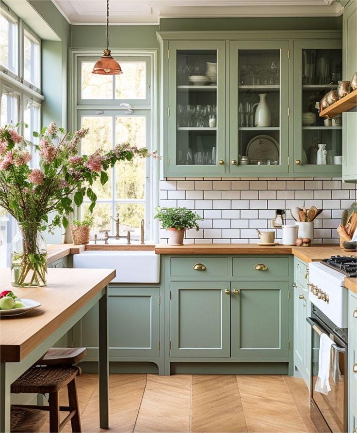 Kitchen Cabinet Trends 2025 Green