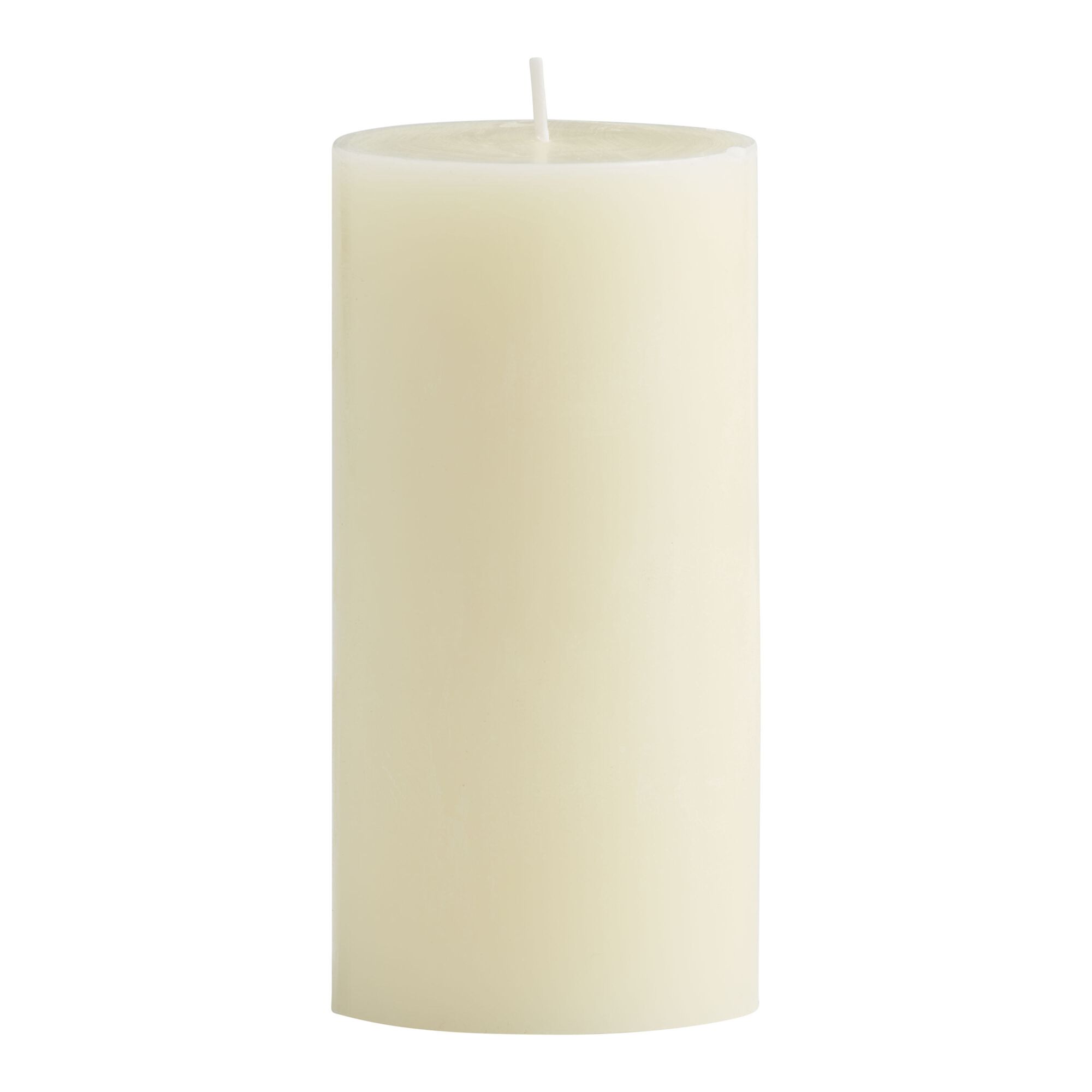 Ivory Unscented Pillar Candle