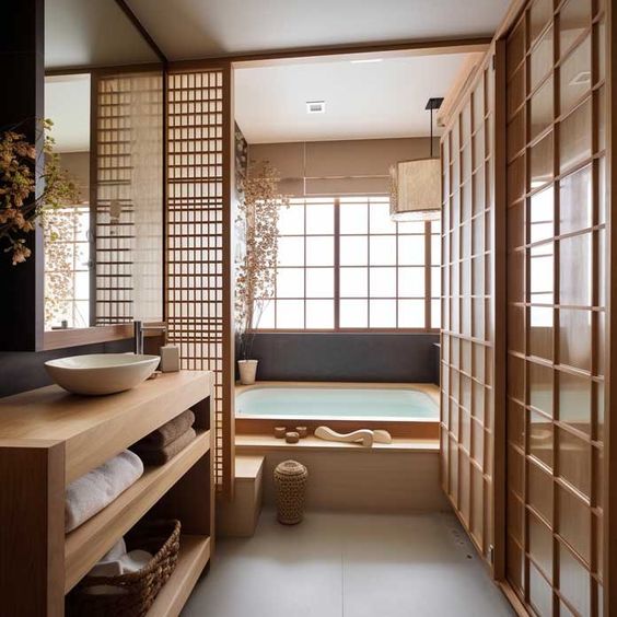 Minimalist Japandi Bathroom Design Ideas