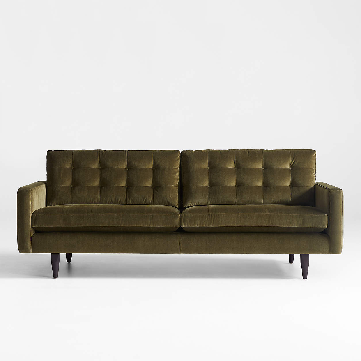 Velvet Mid Century Sofa