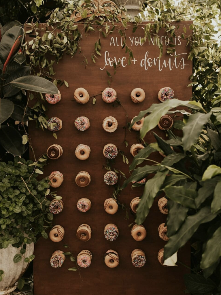 Boho Wedding Donut Wall