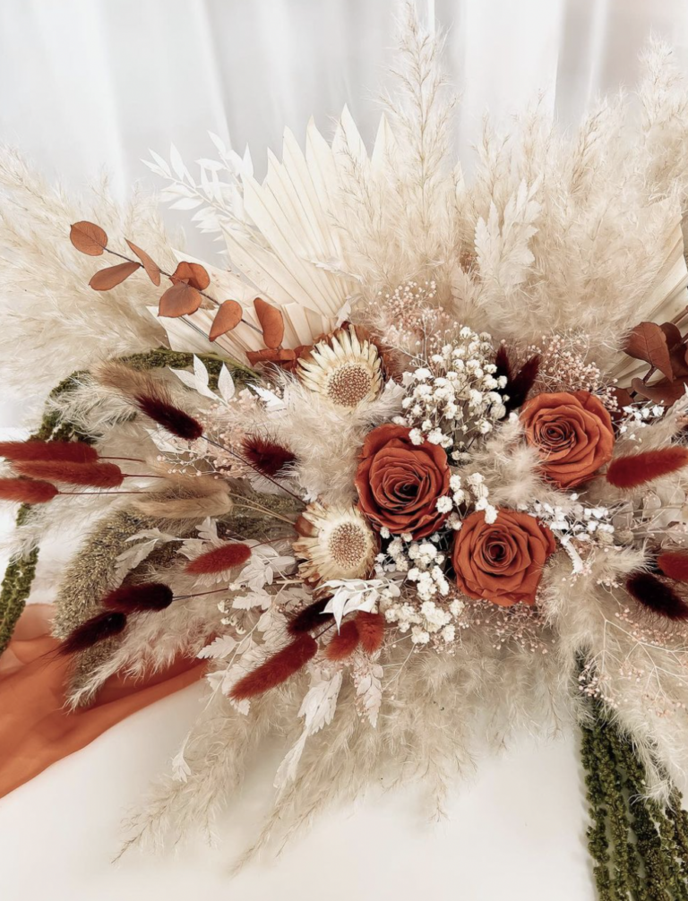 Boho Wedding Terracotta Flowers