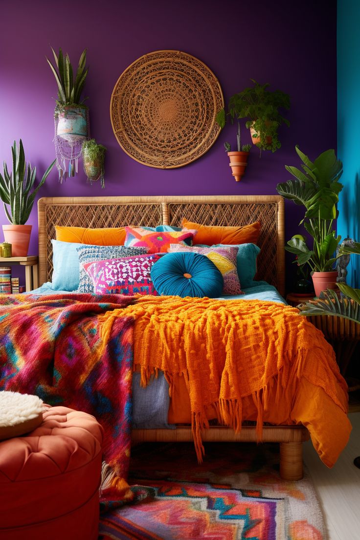 The Most Unique Funky Bedroom Decor Ideas - Modern Meets Boho