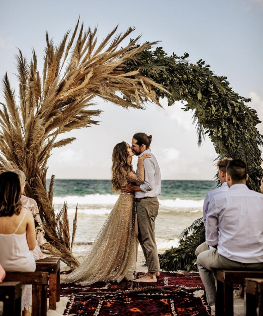 Tropical Boho Beach Wedding