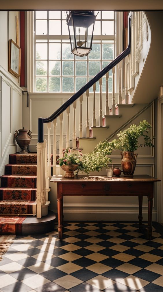 Victorian Checkerboard Flooring