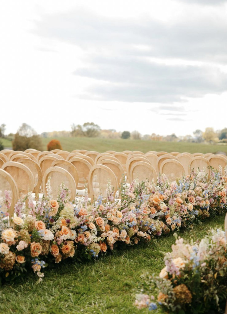 Aisle Florals Boho Wedding