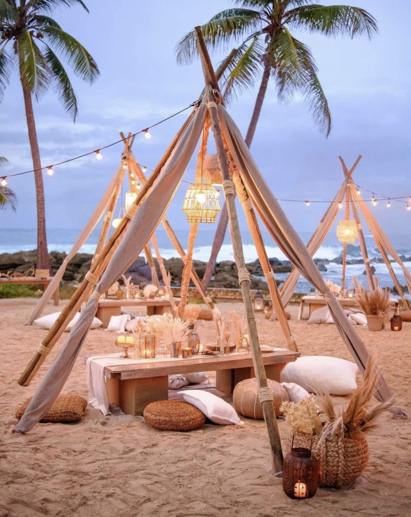 Driftwood Decor Beach Wedding