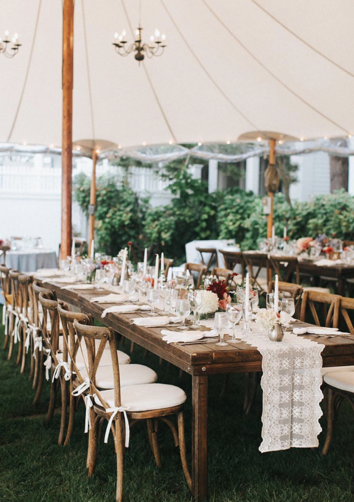 Lace Accents Rustic Barn Wedding