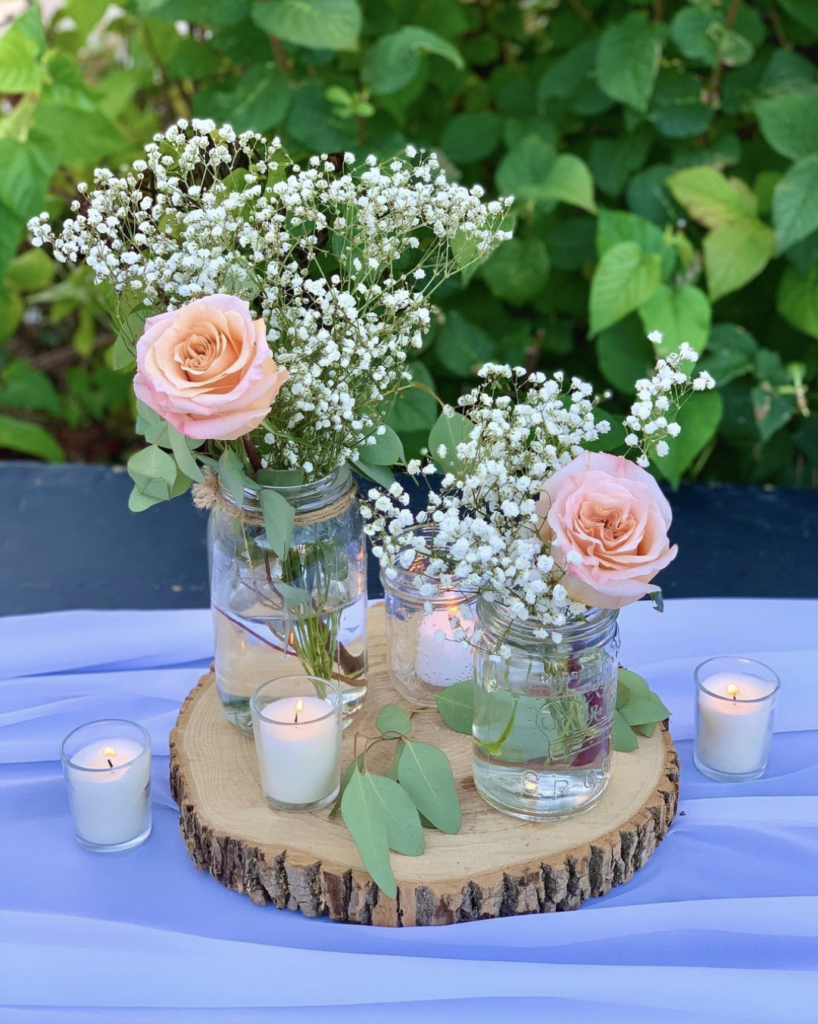 Mason Jar Boho Wedding Decor