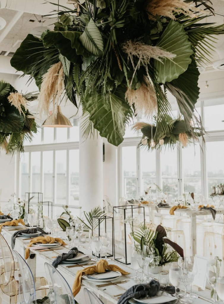 Palm Fronds Tropical Wedding