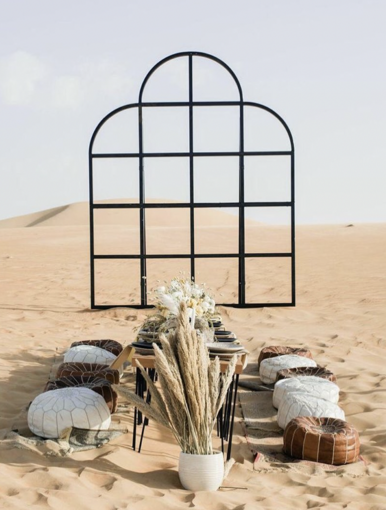 Seating Desert Boho Wedding