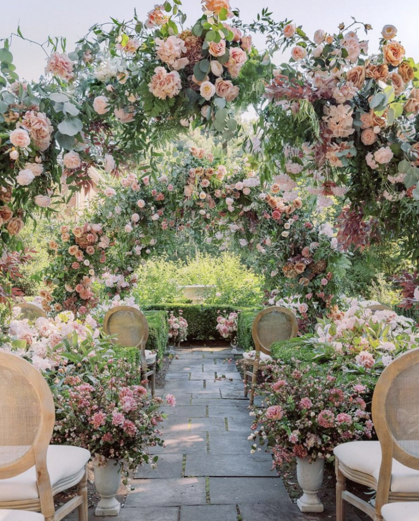 Boho Wedding Ceremony Floral Arch