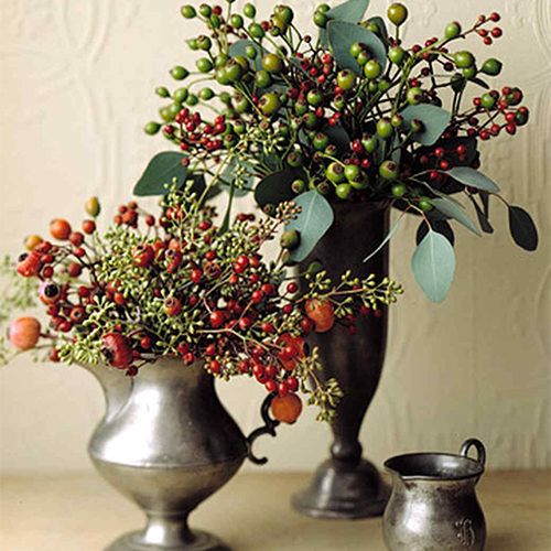 Antique Silver Autumn Table