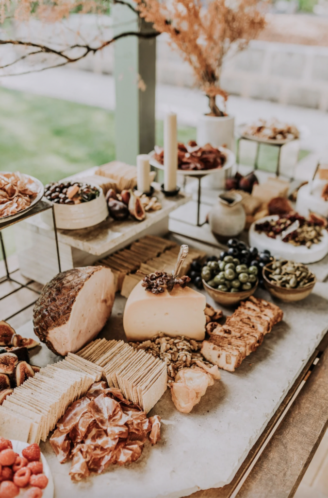 Boho Wedding Appetizer Charcuterie