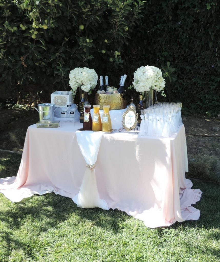 Mimosa Bar Boho Wedding