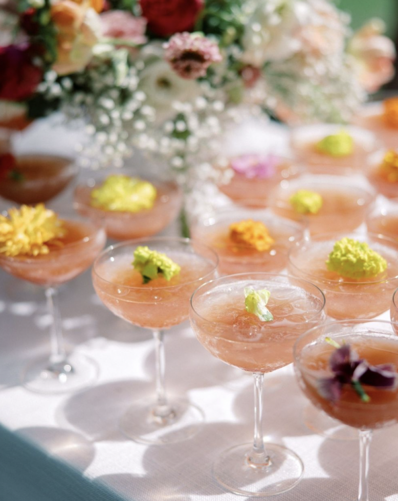 Spring Boho Wedding Drinks