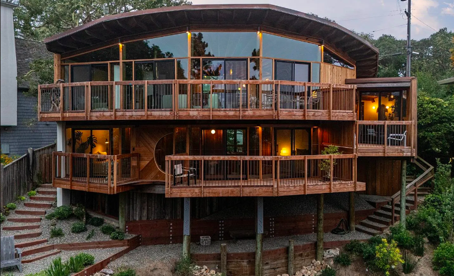 Wraparound Porch Largewindows Bigsur