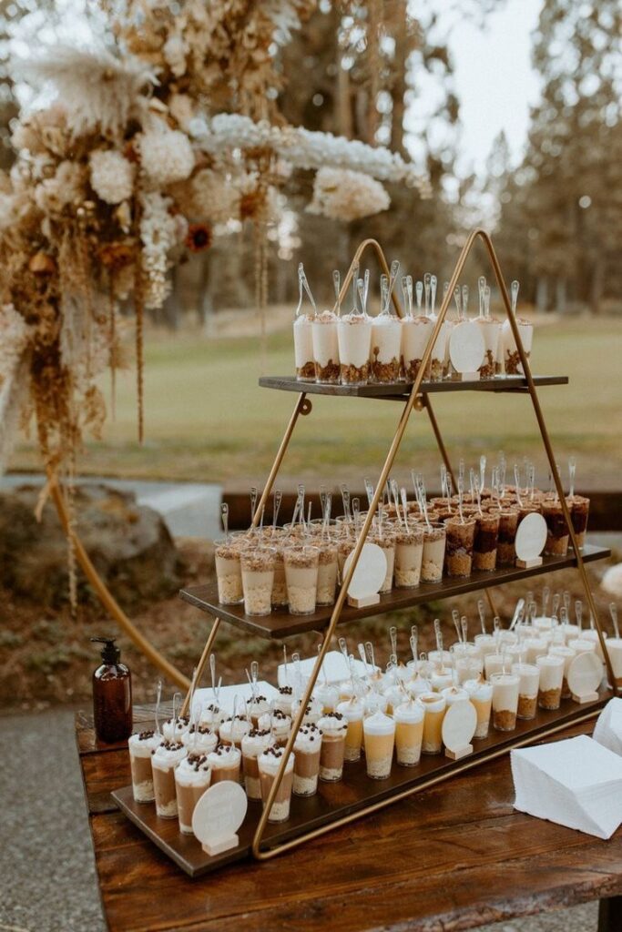 Boho Wedding Dessert Cups