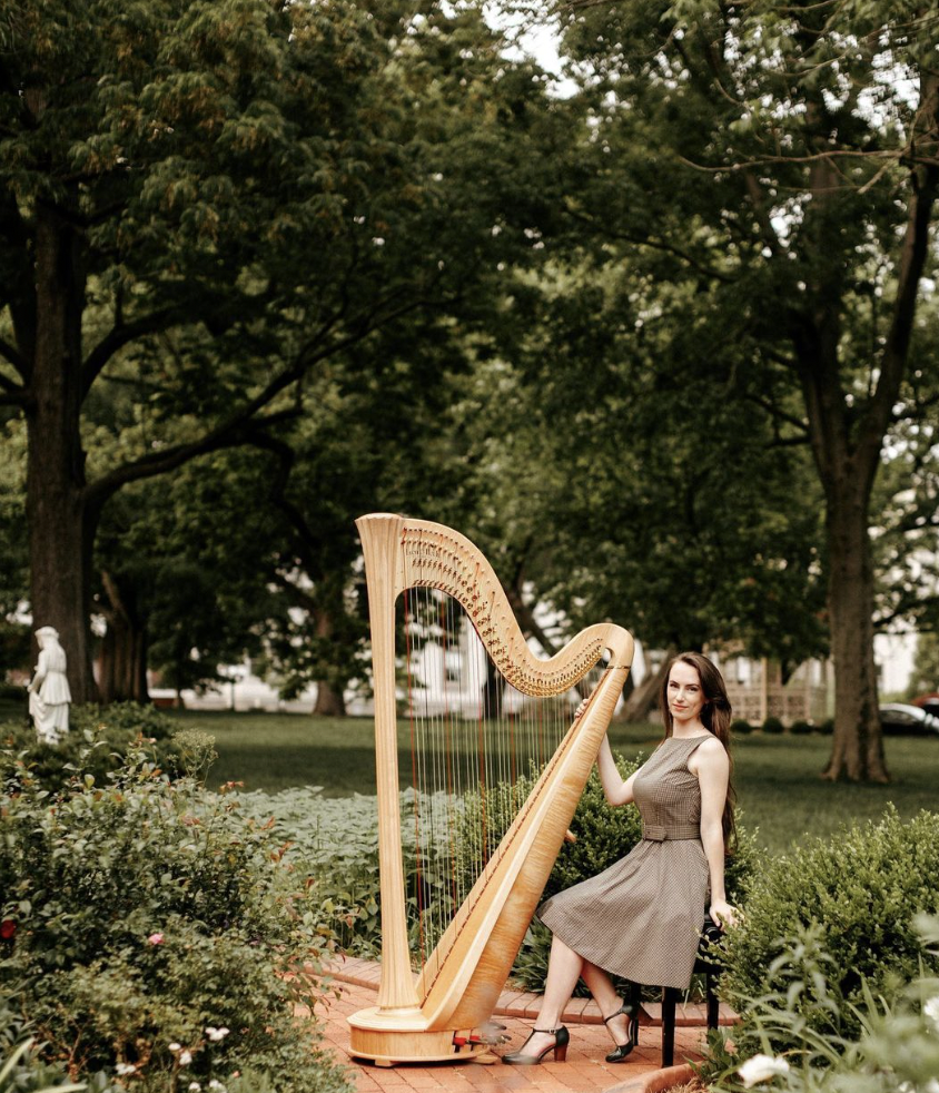 Boho Wedding Harp Player