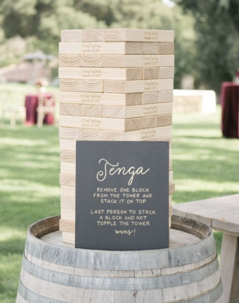 Boho Wedding Jenga