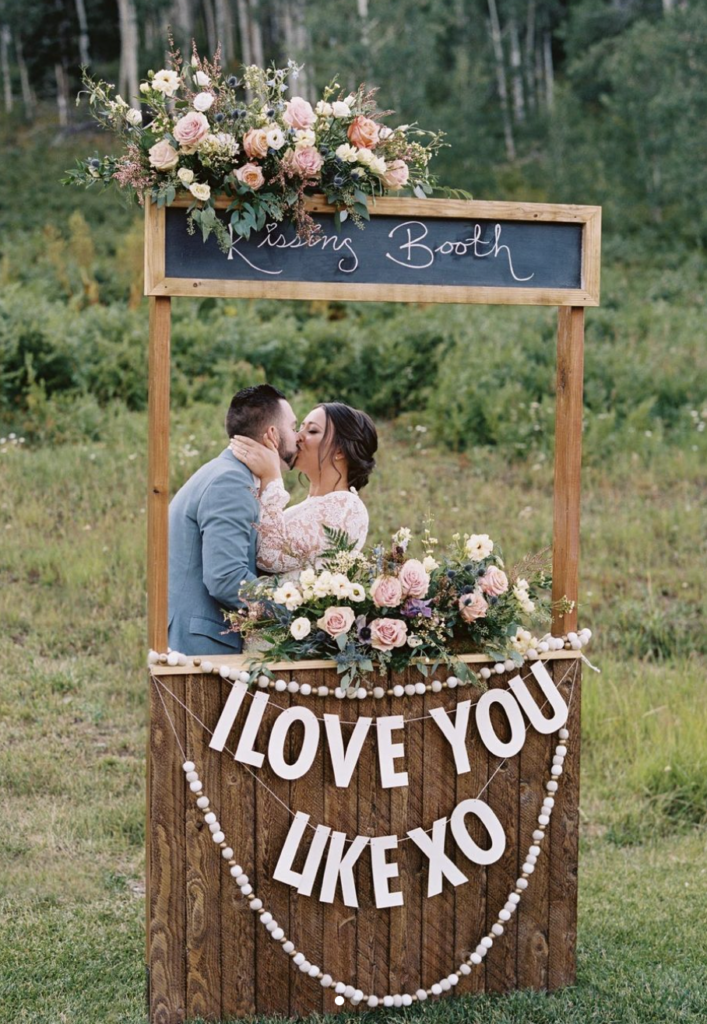 Boho Wedding Kissing Booth