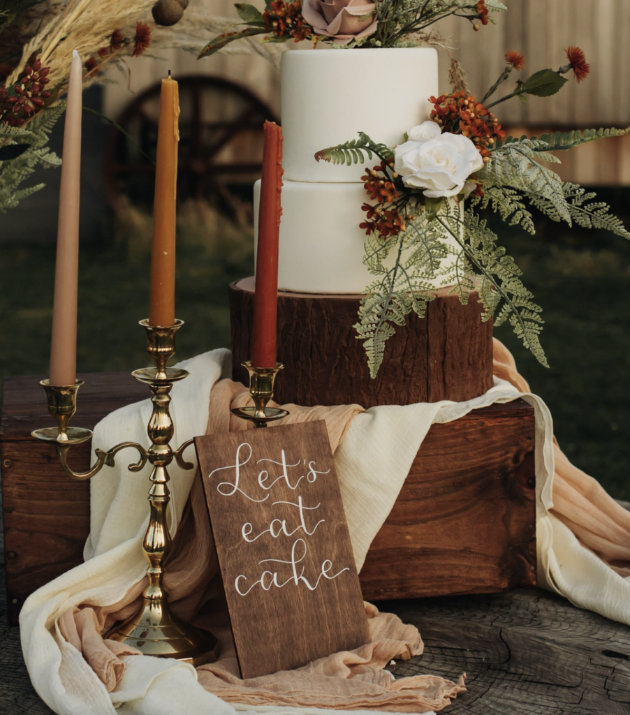 Rustic Boho Wedding Cake