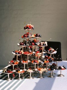 Alternative Champagne Towers Cherries